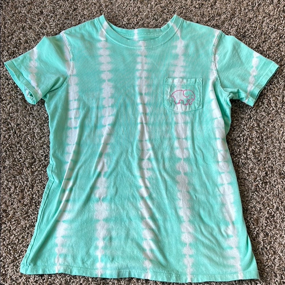 Ivory Ella Mint Green Tie-Dye Shirt- size XS